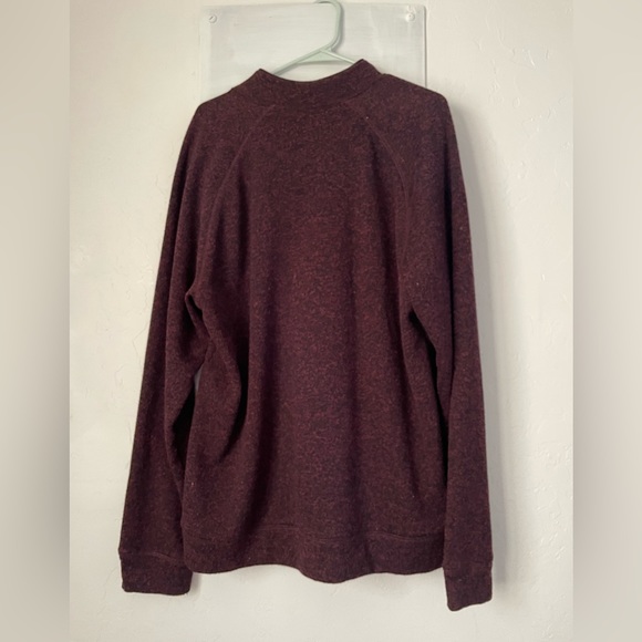 ❄️4 for $25 Sale!❄️ Old Navy, Burgundy zipper pull over. XXL made in Egypt - Picture 4 of 4